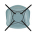 Cadeira de Braços Plástica Eames DAW / Base Ácer Preto